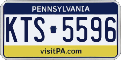 PA license plate KTS5596