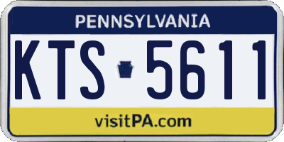 PA license plate KTS5611