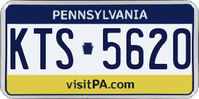 PA license plate KTS5620