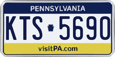 PA license plate KTS5690
