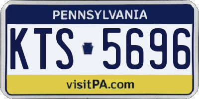 PA license plate KTS5696