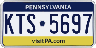 PA license plate KTS5697