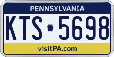 PA license plate KTS5698