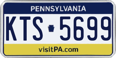 PA license plate KTS5699