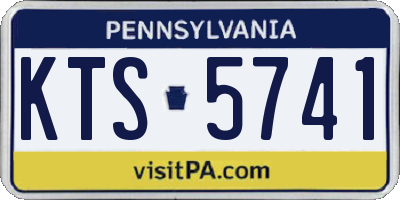 PA license plate KTS5741