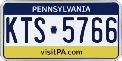 PA license plate KTS5766