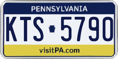 PA license plate KTS5790