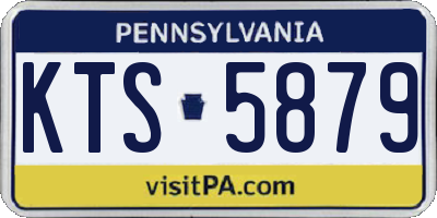 PA license plate KTS5879