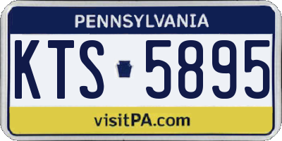 PA license plate KTS5895