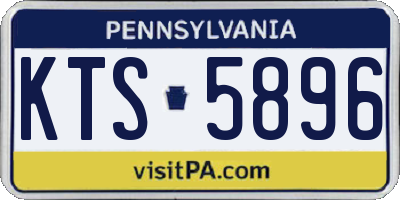 PA license plate KTS5896