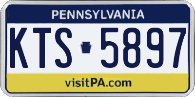 PA license plate KTS5897
