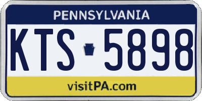 PA license plate KTS5898