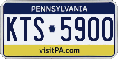 PA license plate KTS5900