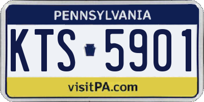 PA license plate KTS5901