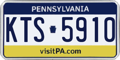 PA license plate KTS5910