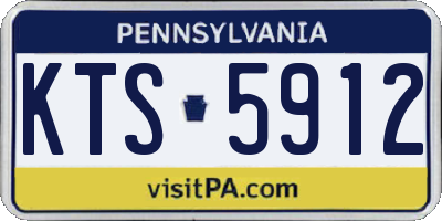 PA license plate KTS5912