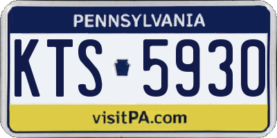 PA license plate KTS5930