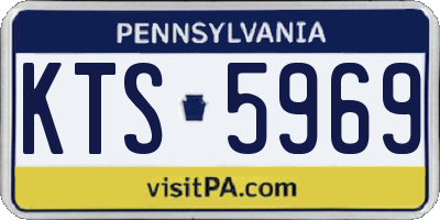 PA license plate KTS5969