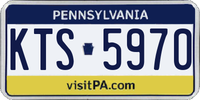 PA license plate KTS5970