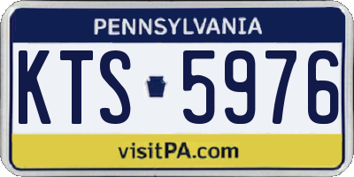 PA license plate KTS5976