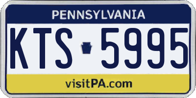 PA license plate KTS5995