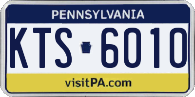 PA license plate KTS6010