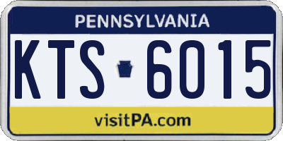 PA license plate KTS6015