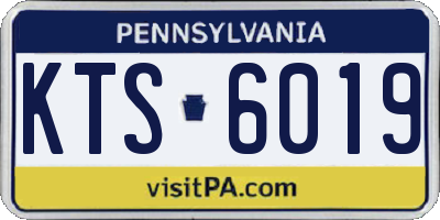 PA license plate KTS6019