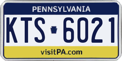 PA license plate KTS6021