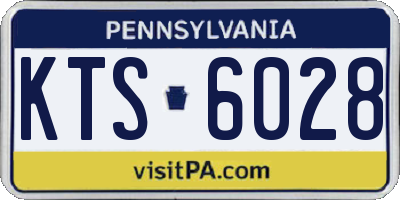 PA license plate KTS6028