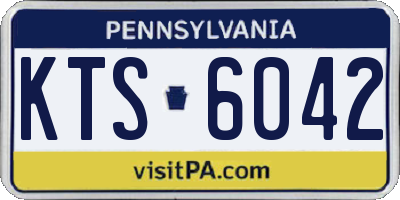 PA license plate KTS6042