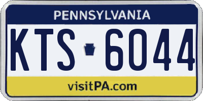 PA license plate KTS6044