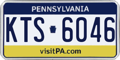 PA license plate KTS6046