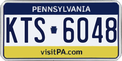 PA license plate KTS6048