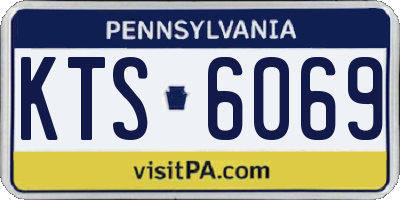 PA license plate KTS6069