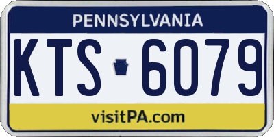 PA license plate KTS6079
