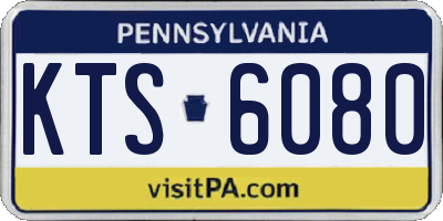 PA license plate KTS6080