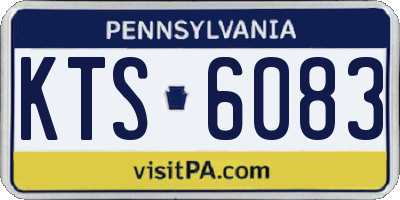 PA license plate KTS6083