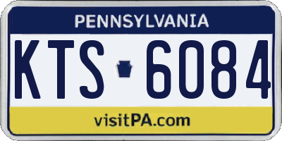 PA license plate KTS6084
