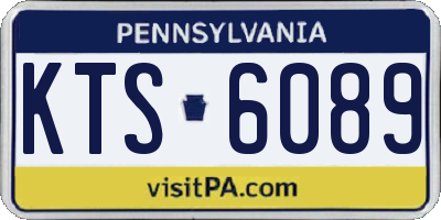 PA license plate KTS6089