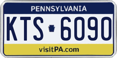 PA license plate KTS6090