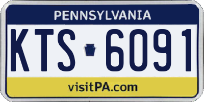 PA license plate KTS6091