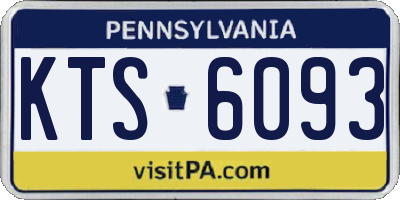 PA license plate KTS6093