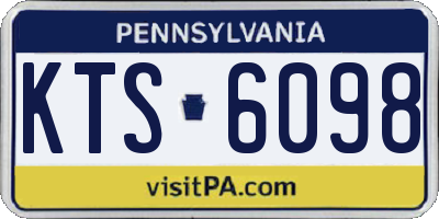 PA license plate KTS6098