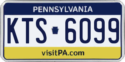 PA license plate KTS6099