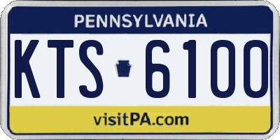 PA license plate KTS6100