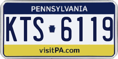 PA license plate KTS6119