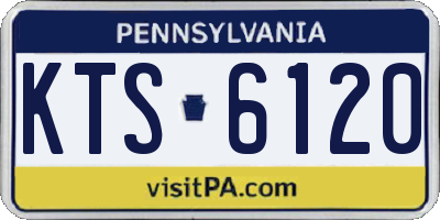 PA license plate KTS6120