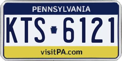 PA license plate KTS6121