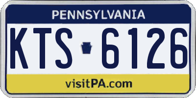 PA license plate KTS6126
